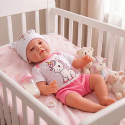 Bebê Reborn Boneca Realista Menina Mary Silicone Pode Dar Banho Original Envio Imediato