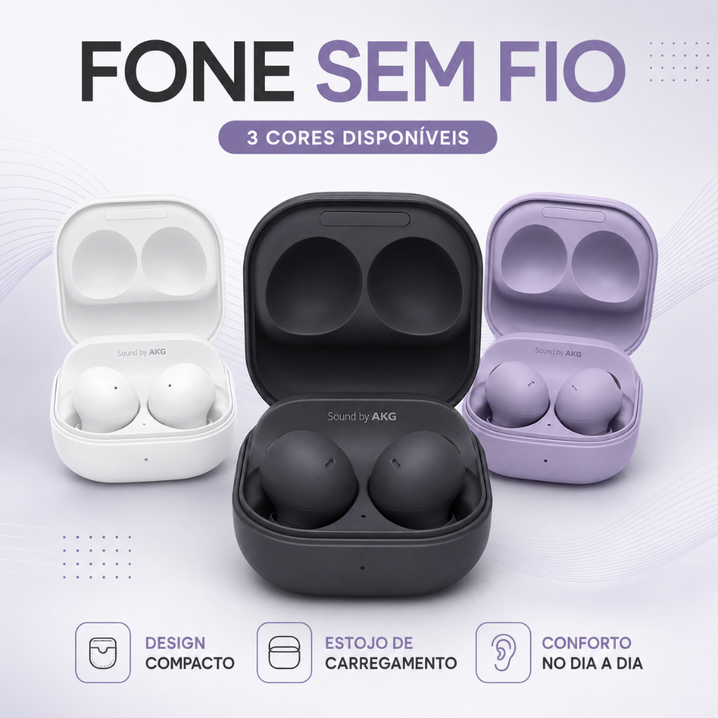 Fone Galaxy Redmi Buds  Bluetooth Sem Fio Som Potente e Bateria Duradoura