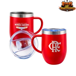 CANECA TÉRMICA INOX 350ML - Flamengo - Produto Oficial