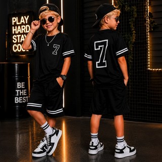 Conjunto Infantil Menino Juvenil Verão Estiloso bermuda e Camiseta Premium  Veste Do 2 até 12 anos