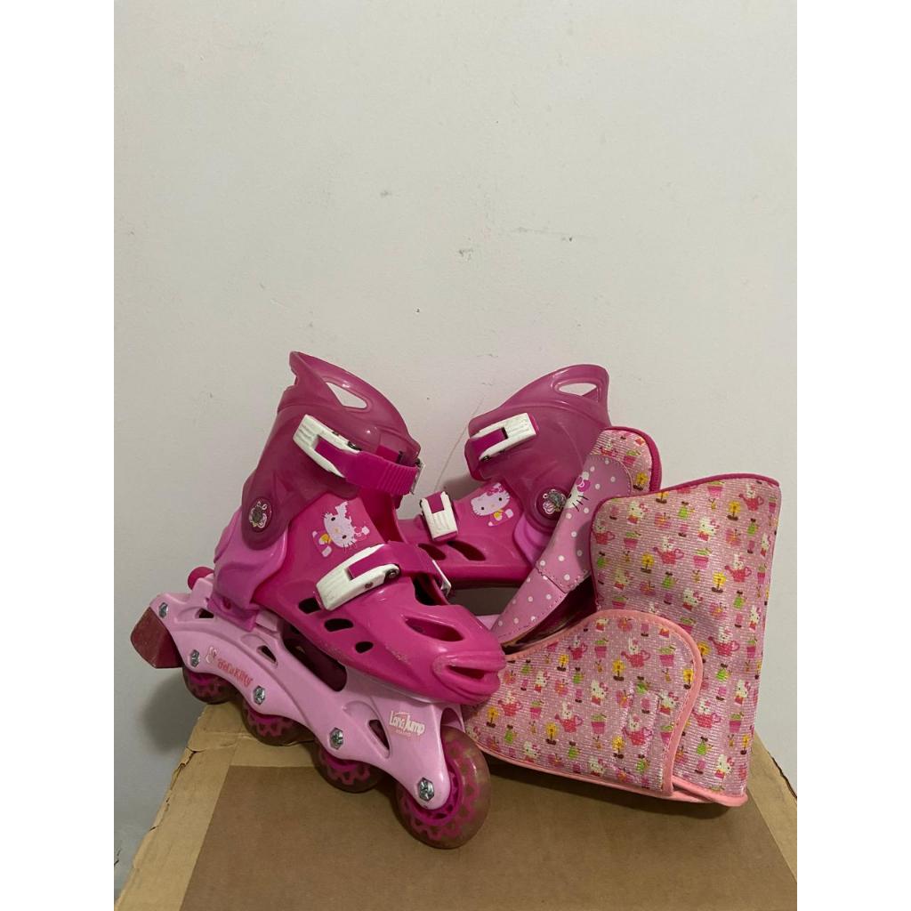 Patins da Hello Kity ajustável tamanho 30 até 33.