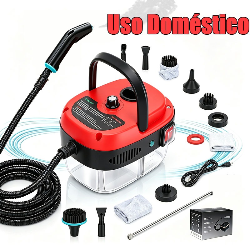 Vaporizador de Limpeza Doméstica — Limpador a Vapor de Alta Pressão, Multiuso, com Acessórios para Casa e Cozinha