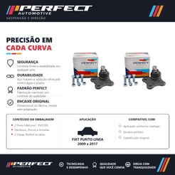 Par Pivo de suspensão Fiat Punto Linea 2009 a 2017 Perfect