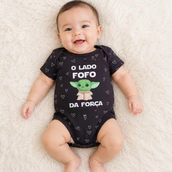 Body Bebê Baby Yoda Star Wars O Lado fofo da força Geek