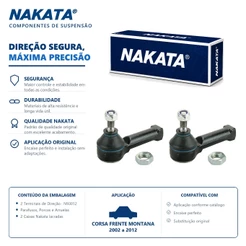 Par Terminal Direção Novo Corsa frente montana 2002 a 2012 Nakata