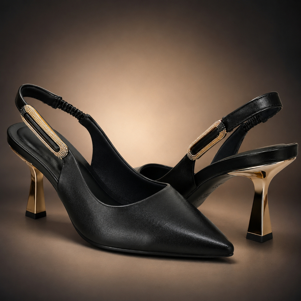 Sapato Bebecê Feminino Salto Elegante Confortável Bico Fino