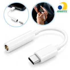 Cabo Adaptador Tipo C Para P2 3.5mm Auxiliar Fone Ouvido H'Maston