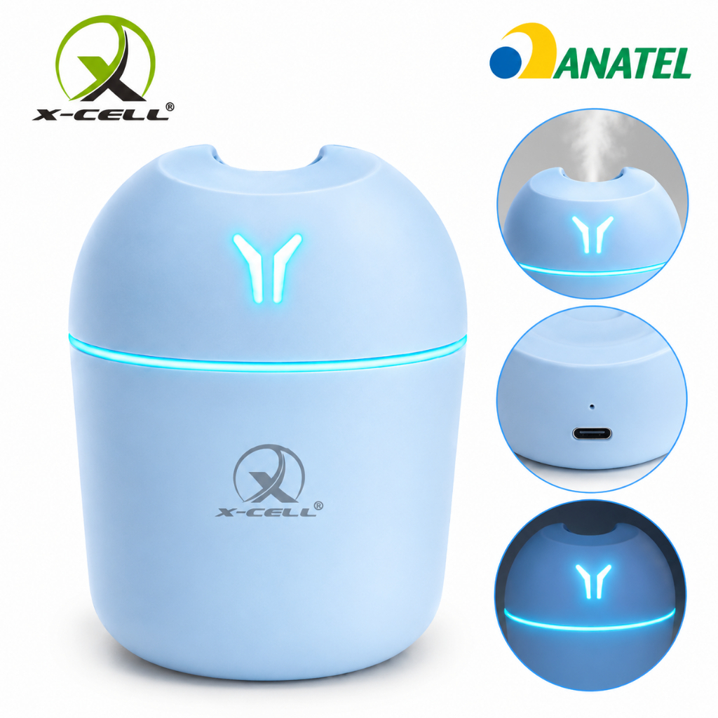 Umidificador de Ar 220ml Difusor Aromático USB LED Silencioso