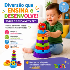 Brinquedo Educativo Monta Peças Montessori - Acha Formas