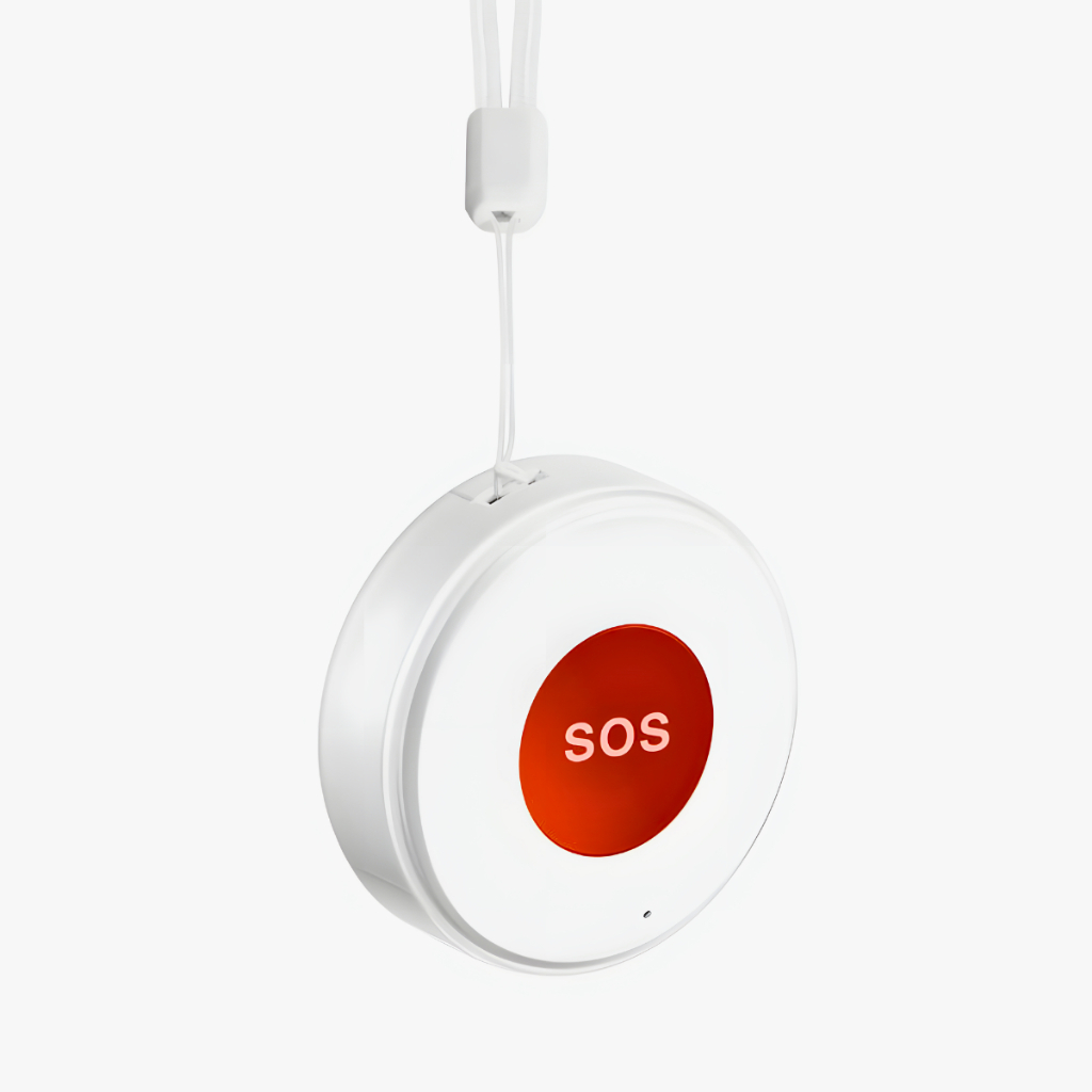 Botão SOS Wi-Fi Emergência Para Idosos Alarme Inteligente Aitek 2.4GHz App