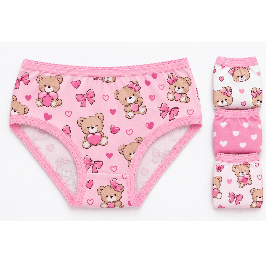 Kit 12 Calcinhas Tanga Feminina Infantil