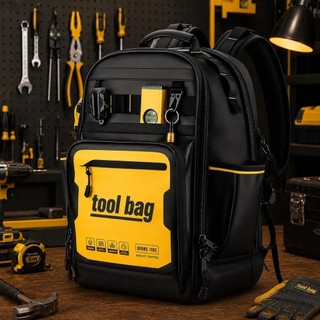 Mochila De Ferramentas Profissional Para Técnico Manutenção Montador Fundo Reforçada 30L Resistente À Água