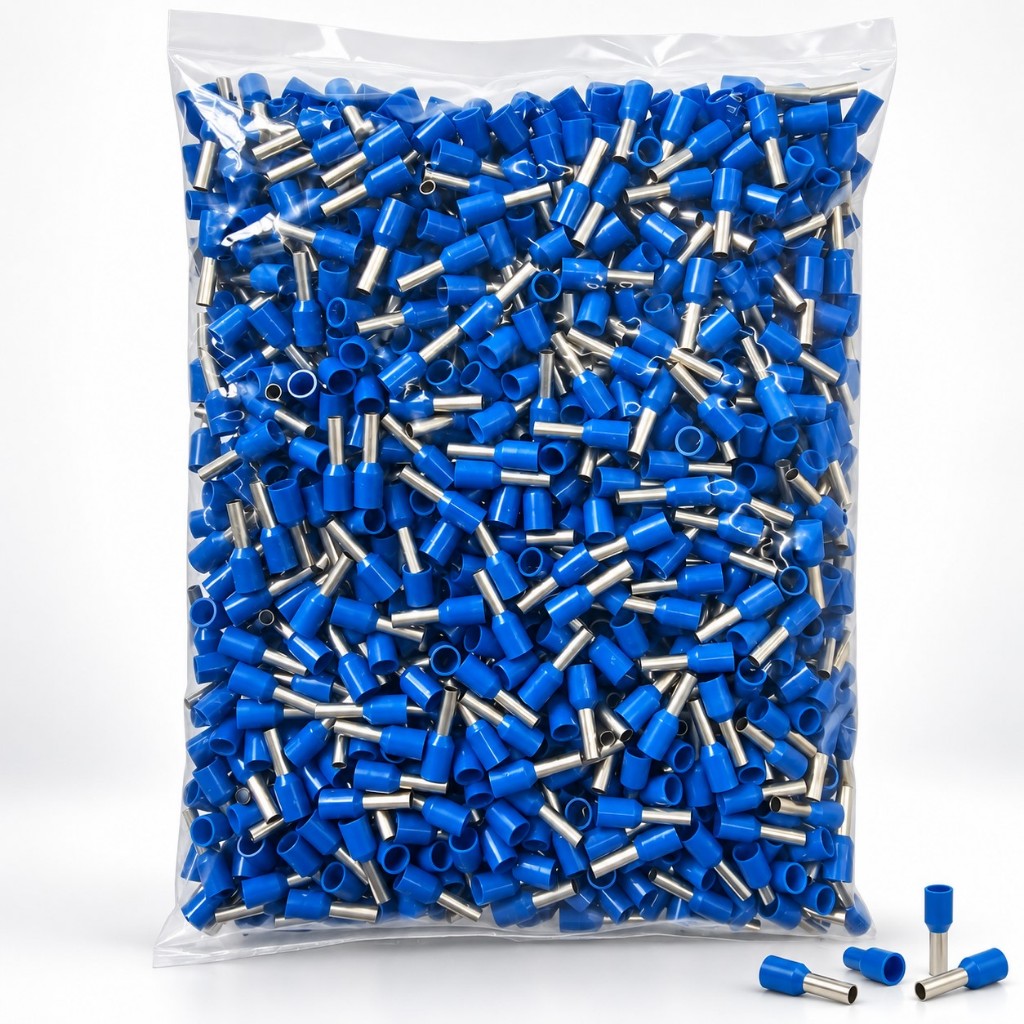 Pacote Terminal Tubular Ilhos 2,5mm E2508 Terminal Ilhos Pacote