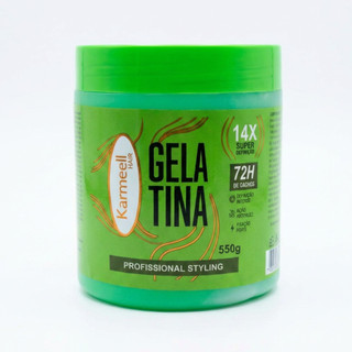 Gelatina Karmeell 550g Profissional Para Cachos 72h de Cachos com Super Definição PROMOÇÃO PROMOÇÃO