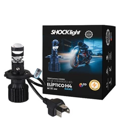 LÂMPADA ULTRALED ELIPTICO PARA MOTO NANO H4 5000LM 6500K SHOCKLIGHT