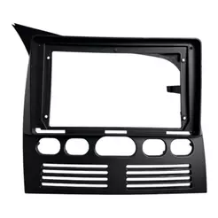 Moldura 9 Polegadas Fiat Palio Siena Strada 1996 A 2002 2Din Preto fosco Painel Multimídia