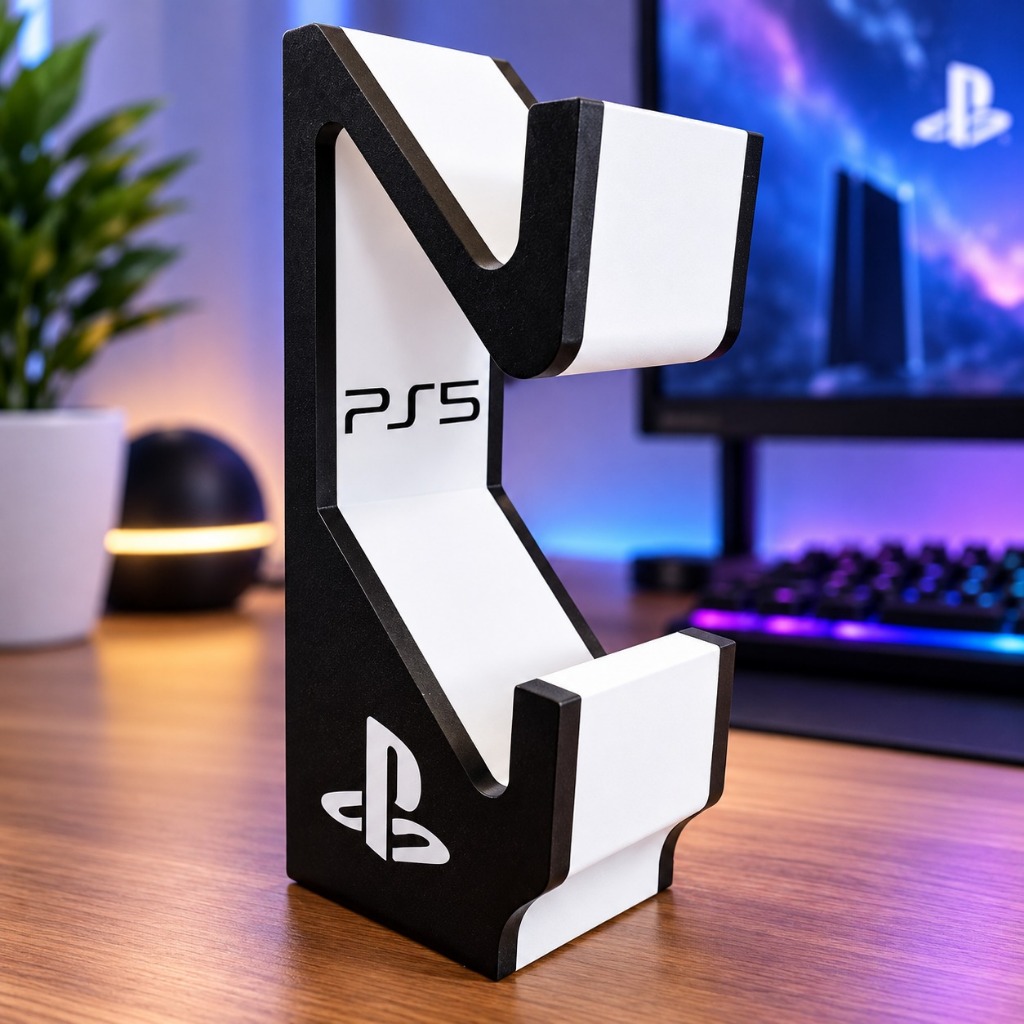 Suporte Duplo para Controle PS5 DualSense Base Gamer Organizador para 2 Controles de Videogame