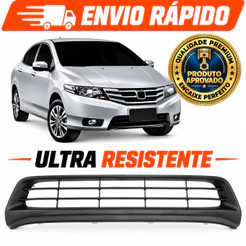 Grade Central Parachoque Honda City 2012 2013 2014 Preto