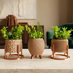 Kit de Vasos Cachepot Minimalista Vasinho Planta Artificial Sala Decoração Moderno Quarto Moderno Versátil