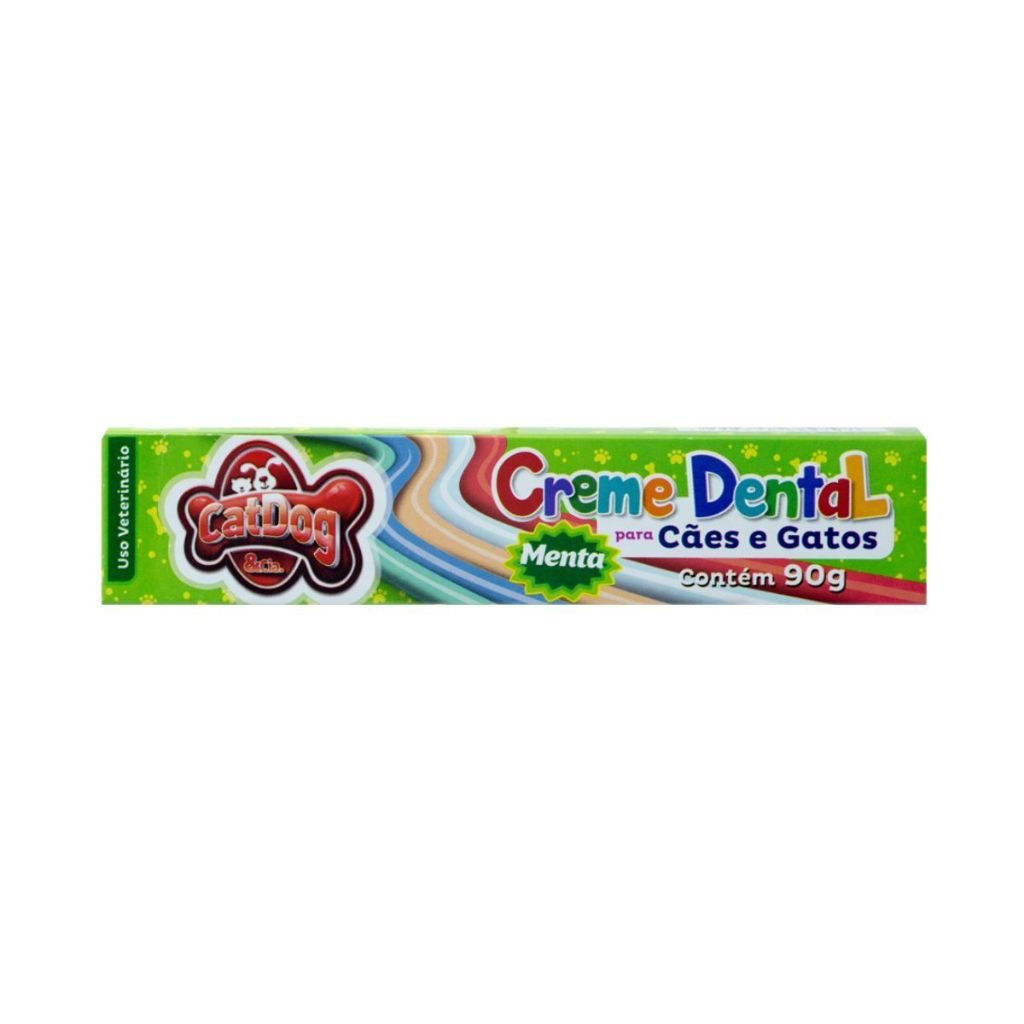 Creme Dental Pasta Pet 90g Sabores Variados Para Cães e Gatos Higiene Bucal CatDog Cuida e Protege Dos Dentes · foto 2