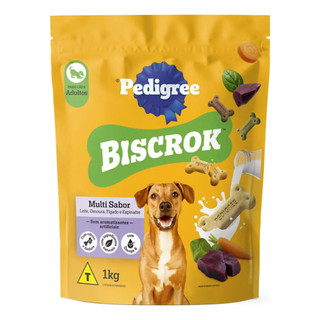Petisco para Cachorro Biscoito para Cachorro Biscrok Pedigree 1kg Pedigree Biscrok Multi Sabor