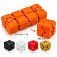 Infinity Cube Fidget Cubo Infinito Anti Estresse Relaxamento