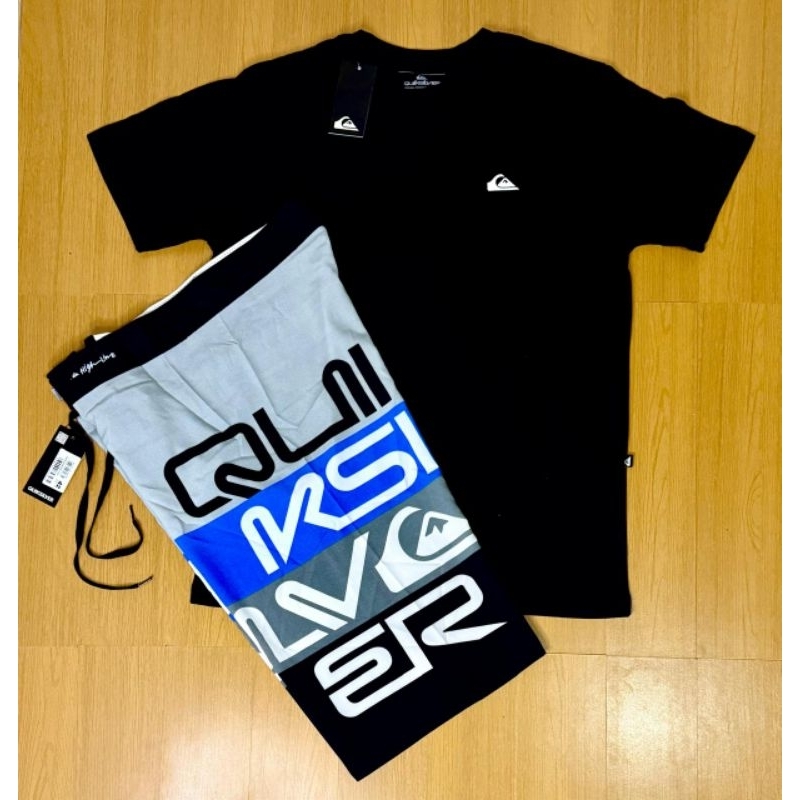 Kit Conjunto Masculino Camiseta e Bermuda Qks Lançamento