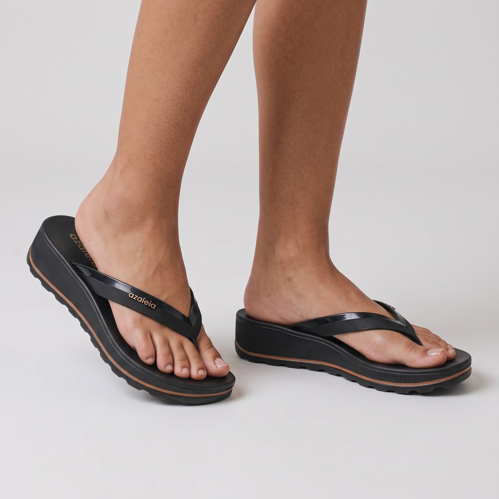 Chinelo Azaleia Ortopedica Confort Plataforma Fabi Light Feminino