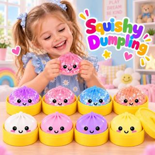 Brinquedo Squishy Dumpling 8,5cm Macio de Apertar Antiestresse