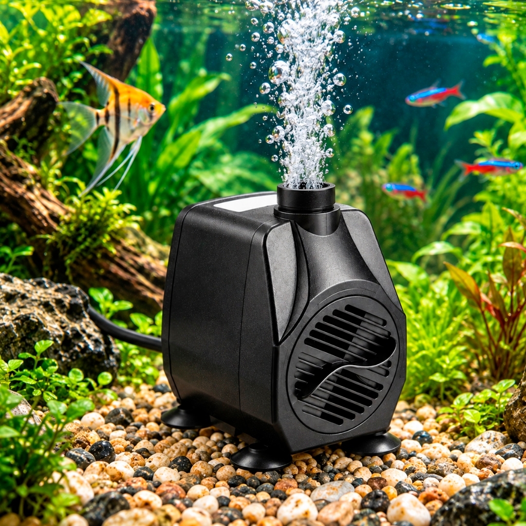 Bomba D'água Submersa 4000 L/h Aquário Lago Ornamental Fonte Cascata Jardim Peixes