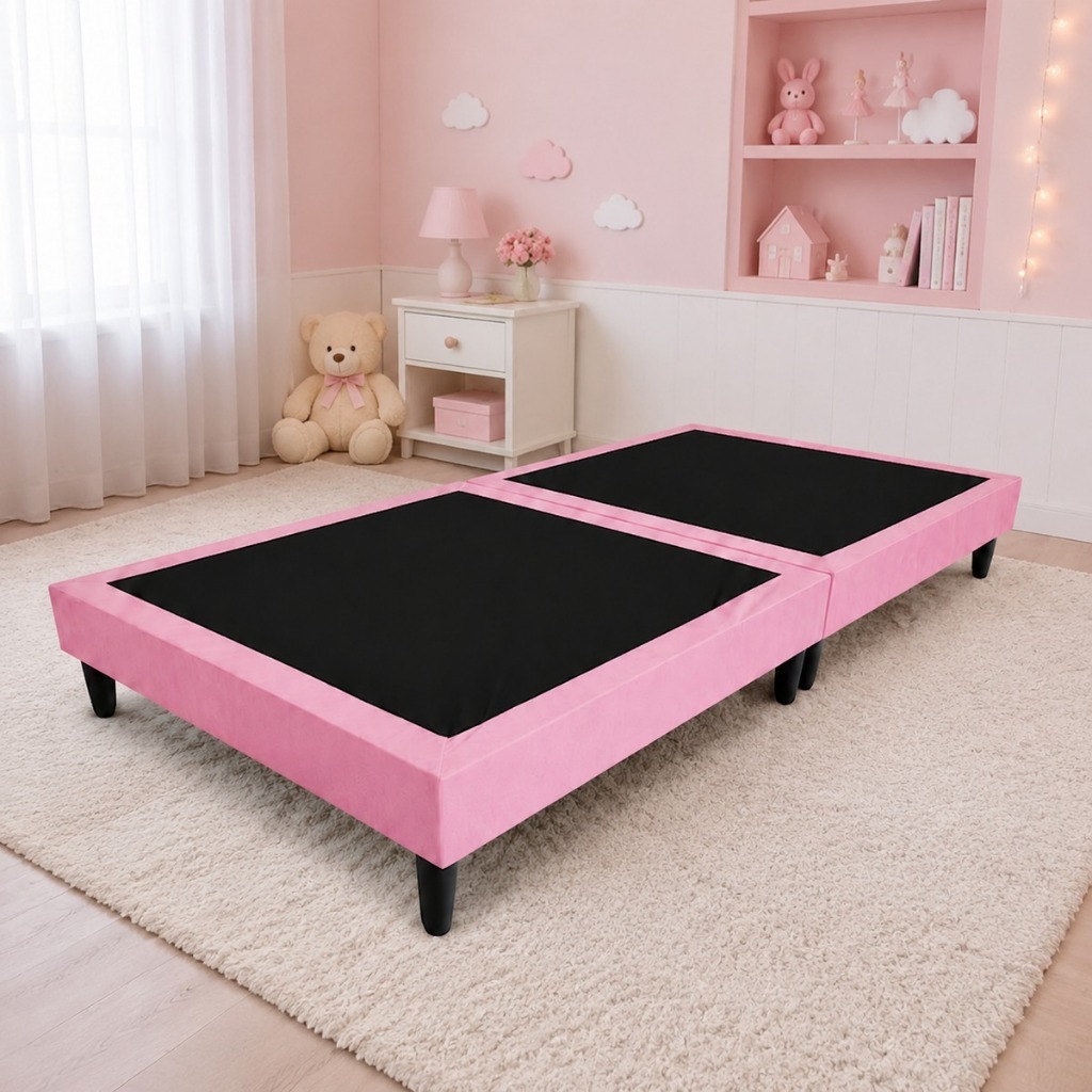 Cama Juvenil Dobrável 78x188 Solteiro Cama Box Baixa Compacta Resistente para Quarto Infantil Criança com Praticidade e