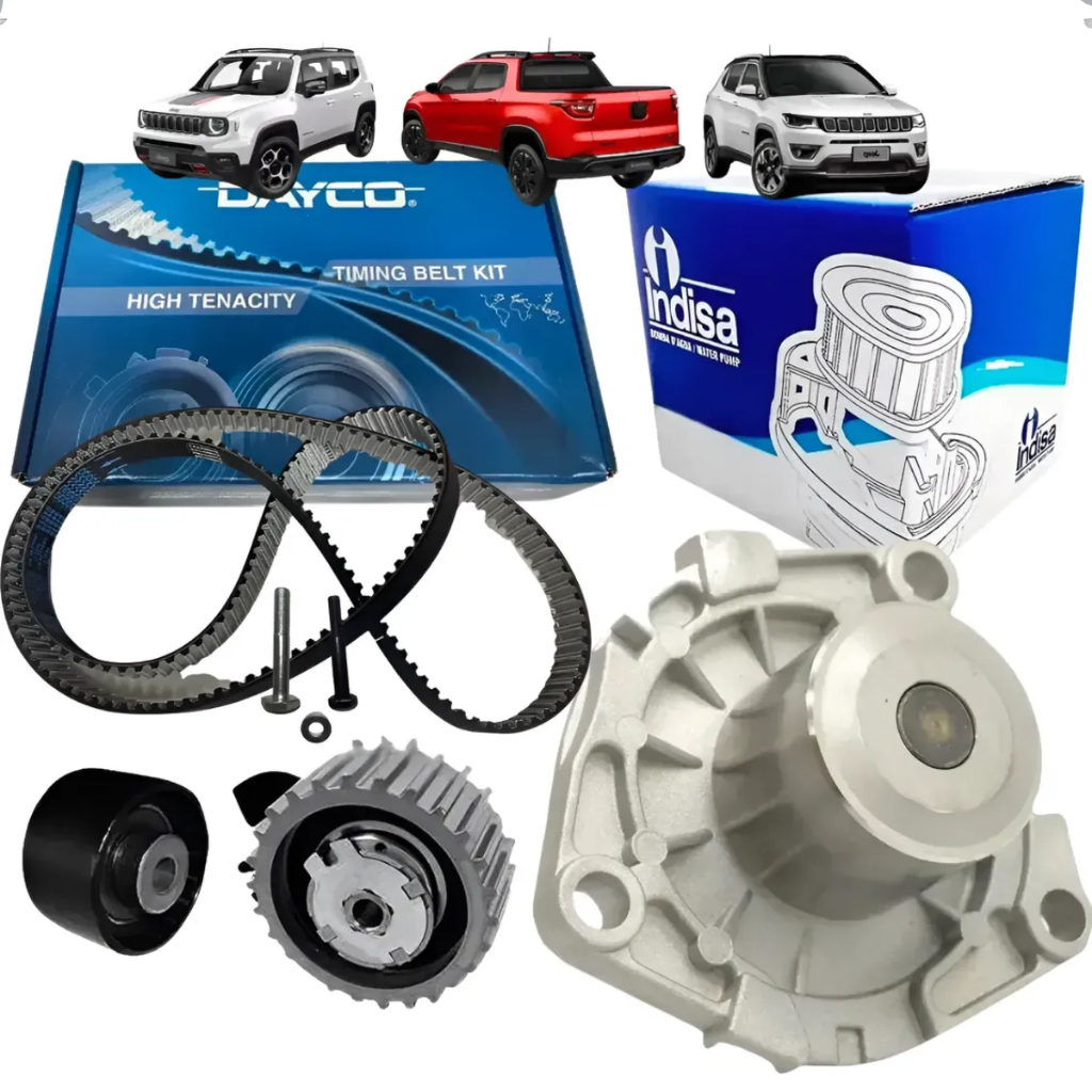 Kit Correia Comando + Bomba Agua Fiat Toro Renegade Compass 2.0 2016 A 2022