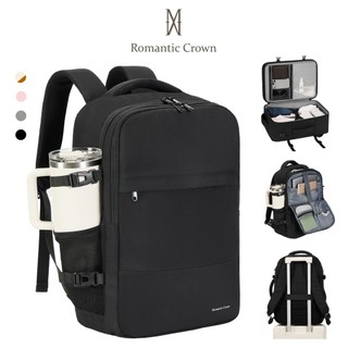 ROMANTIC CROWN Mochila Grande Viagem ,Luxo  Negócios Notebook,Executiva Reforçada ,Impermeável,USB,Escola Trabal,Present