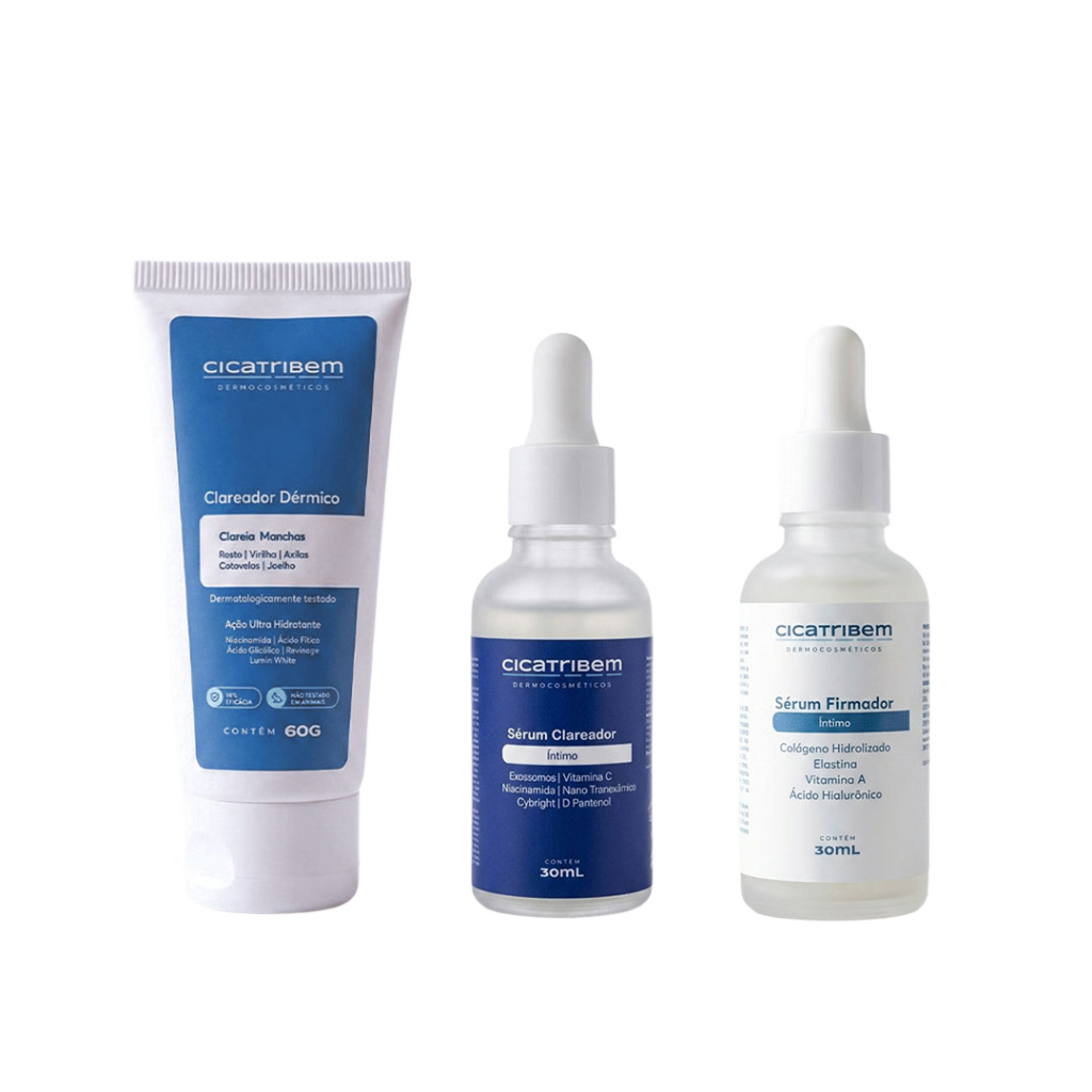 Cicatribem Clareamento Total Sérum Clareador & Clareador Dérmico 60g + Firmador Íntimo de Brinde