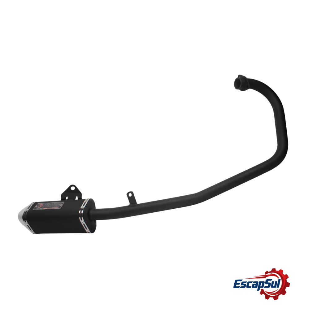 Escapamento Twister Cbx 250 Mini Tri Preto Fortuna Até 2008