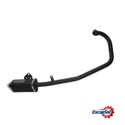 Escapamento Twister Cbx 250 Mini Tri Preto Fortuna Até 2008