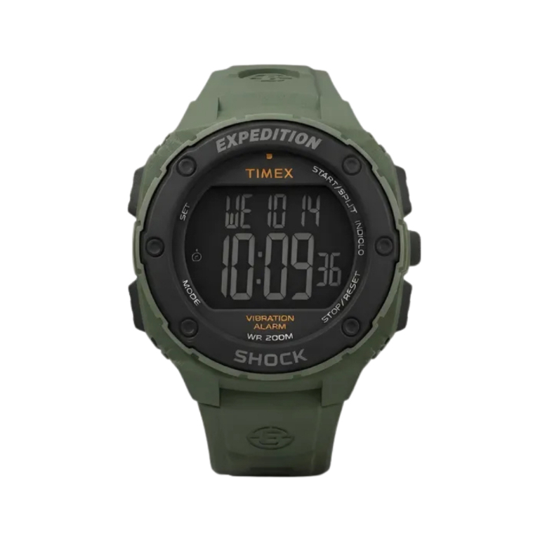 Relógio Masculino Timex Expedition Digital Verde Militar Resina à Prova d'Água Original TW4B24100