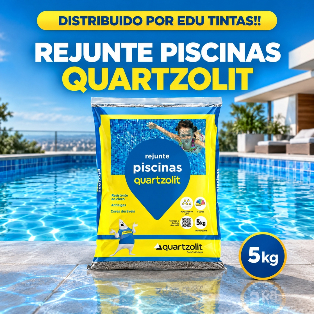Quartzolit Rejunte Para Piscina Azul Celeste 5kg · foto 2
