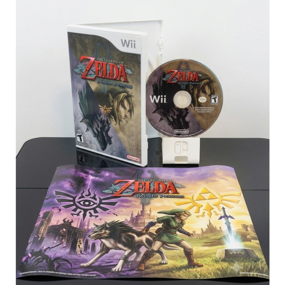 Jogo Zelda Twilight Princes Nintendo Wii - Mídia Física/Impressa