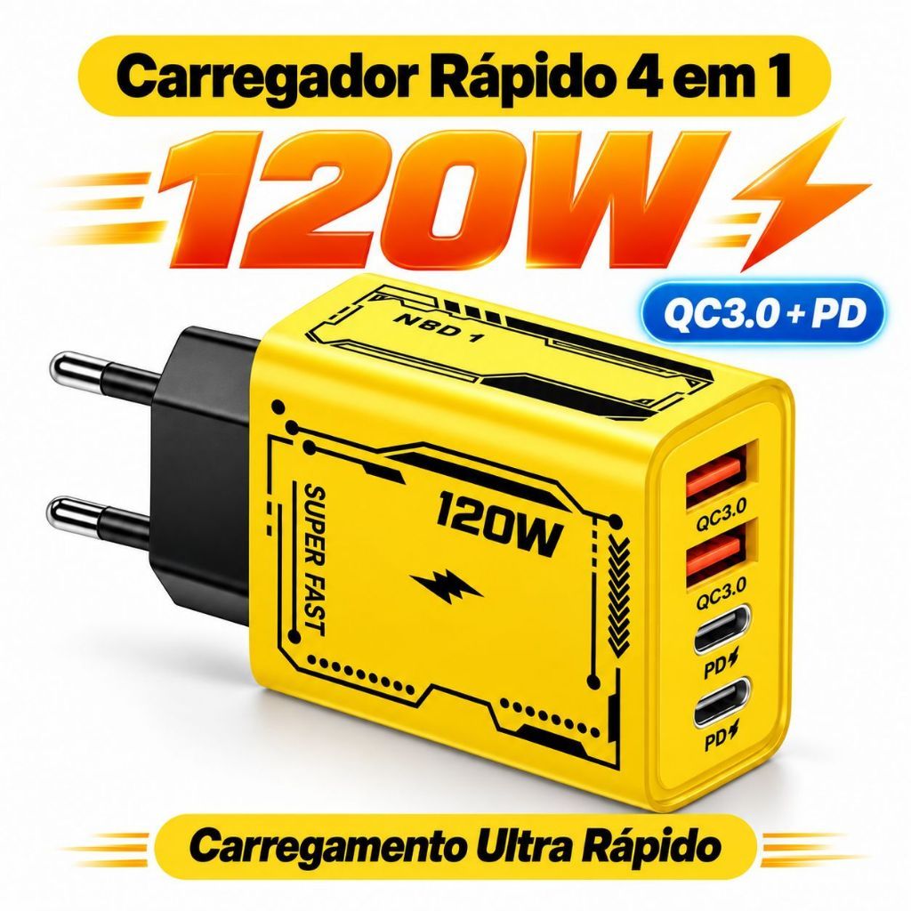240W Cabo Carregador De Carregamento Ultra Rápido Tipo-C GaN Telefone USB QC 3.0 Adaptador De Para iPhone Samsung