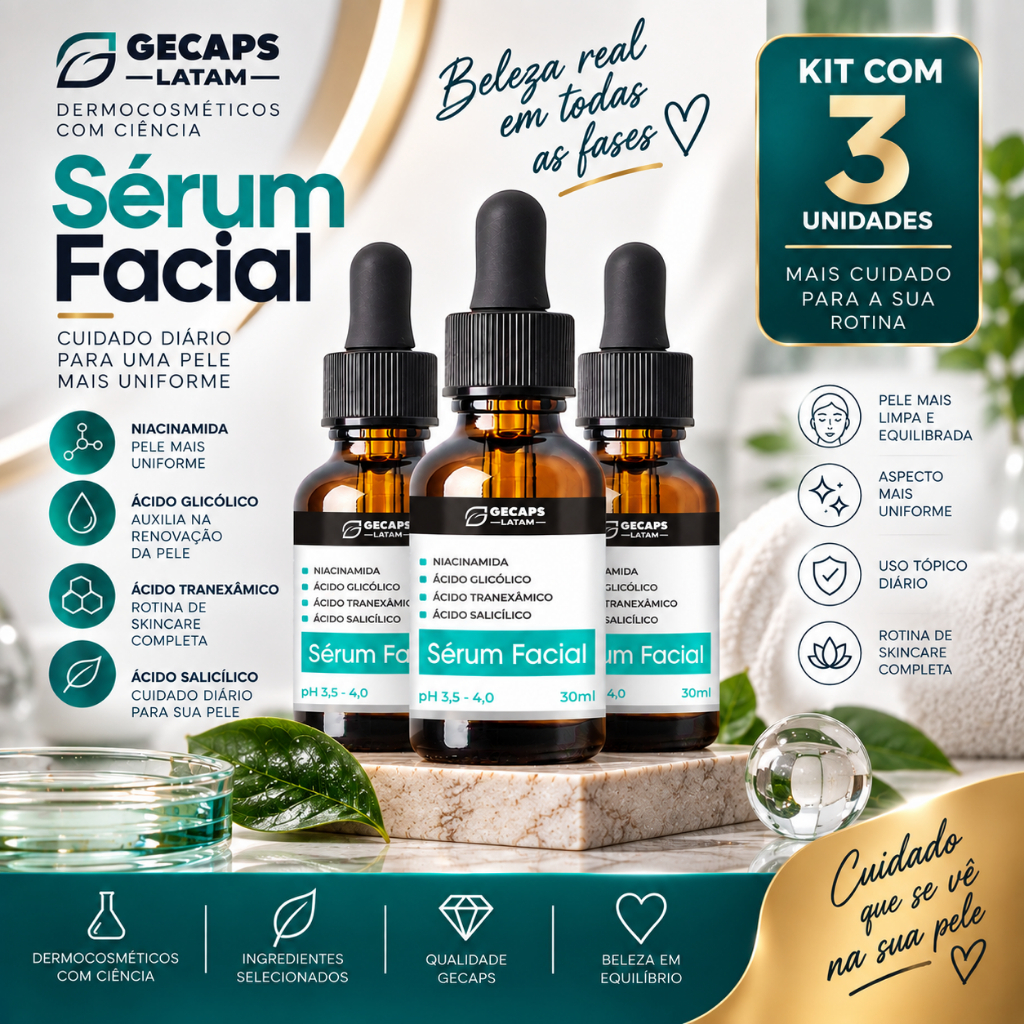 Combo 3x Sérum Clear Clareador  30ml
