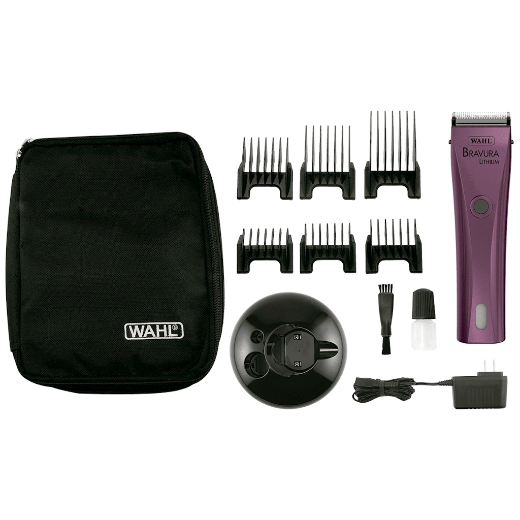 Wahl Maquina de Tosa Bravura Purple Sem Fio Para Cães e Gatos Motor DC de alta Eficiência 5.500 RPM