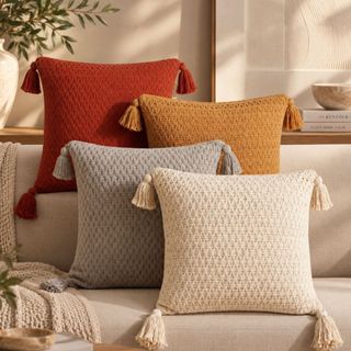 Capa de Almofada Renda 42CM X 42CM Decorativa Para Sofá Sala Quarto Charmosa Top
