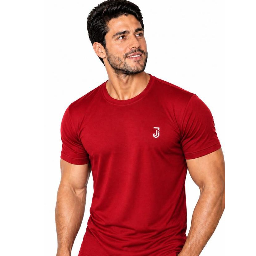 Kit 3 Camisetas Poliéster DryFit Masculina Lisa Academia Corrida Casual Esportes Confortável Atividade