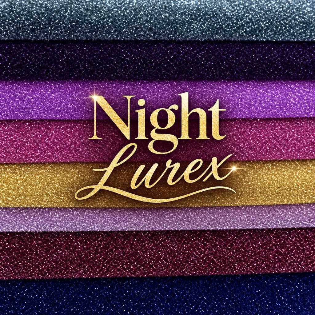 2 Metros De Tecido Night Lurex transparente 2m x 1,50m De Largura