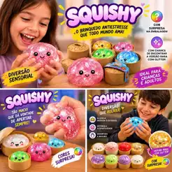 Squishy Brinquedo de Apertar Sensorial Anti estresse Infantil Surpresa