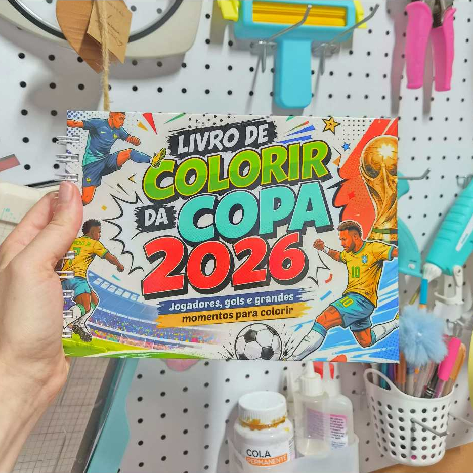 Livrinho de Colorir Copa do Mundo 2026
