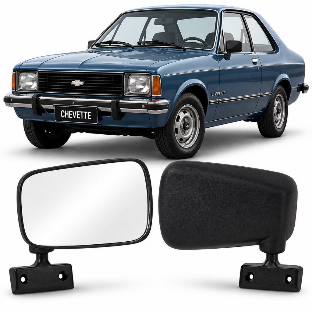 Par Retrovisor Opala Chevette 78 79 80 81 82 83 1984