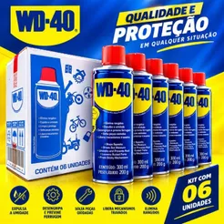 6 Desengripantes WD 40 de 300ML
