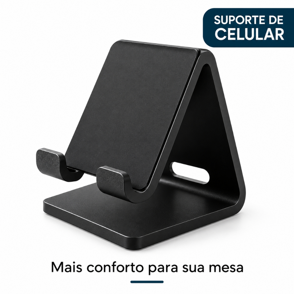 Suporte Porta Celular Universal de Mesa para iPhone Samsung Xiaomi Smartphone Casa Escritório Quarto